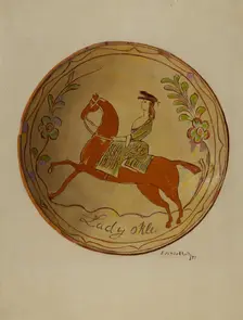 Pie Plate, 1937. Creator: Eugene Shellady