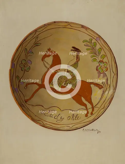 Pie Plate, 1937. Creator: Eugene Shellady.
