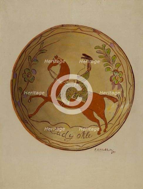 Pie Plate, 1937. Creator: Eugene Shellady.