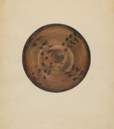 Pie Plate, c. 1936. Creator: Meyer Goldbaum