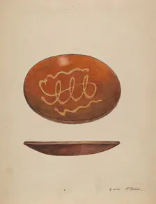Pie Plate, c. 1937. Creator: Paul Ward