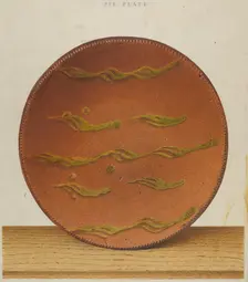 Pie Plate, c. 1939. Creator: Alfred Parys