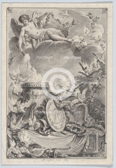 Pièce commémorative d'un mariage, 1780. Creator: Pierre Philippe Choffard.