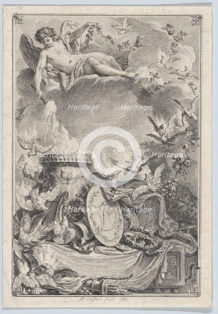 Pièce commémorative d'un mariage, 1780. Creator: Pierre Philippe Choffard.