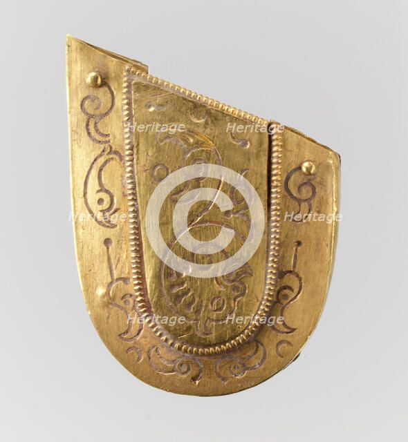 Piece from a Luxury Iron Dagger, Langobardic, ca. 600. Creator: Unknown.