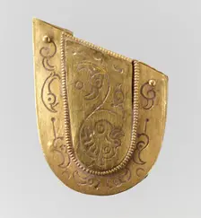 Piece from a Luxury Iron Dagger, Langobardic, ca. 600. Creator: Unknown