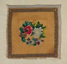 Piece of Cross-Stitch, c. 1937. Creator: Beyer, George