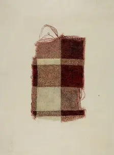 Piece of Homespun Wool, c. 1938. Creator: Hugh Clarke