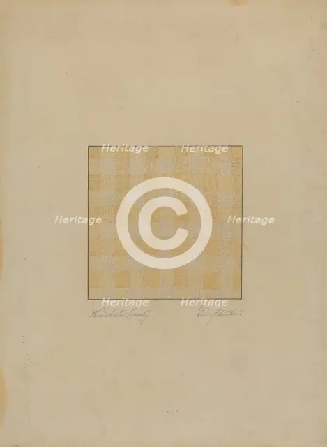 Piece of Linen, c. 1936. Creator: Daniel Fletcher.