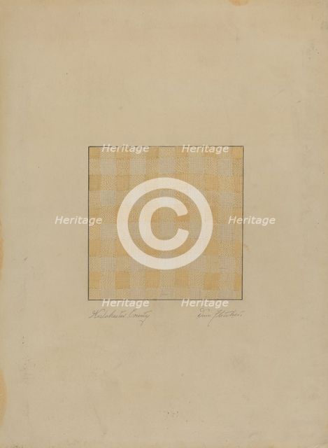 Piece of Linen, c. 1936. Creator: Daniel Fletcher.