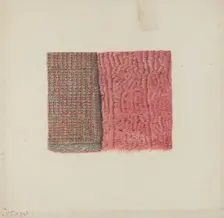 Piece of Shag, c. 1936. Creator: Frances Cohen