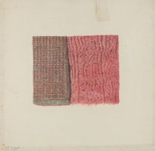 Piece of Shag, c. 1936. Creator: Frances Cohen