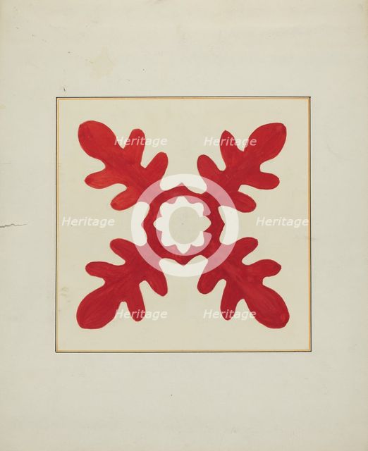 Pieced Autograph Quilt (1 Piece), c. 1936. Creators: Cornelius Christoffels, Margaret Linsley.