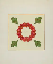 Pieced Autograph Quilt (1 Piece), c. 1936. Creators: Cornelius Christoffels, Margaret Linsley