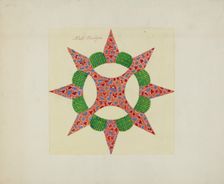 Pieced Autograph Quilt (1 Piece), c. 1936. Creators: Cornelius Christoffels, Margaret Linsley