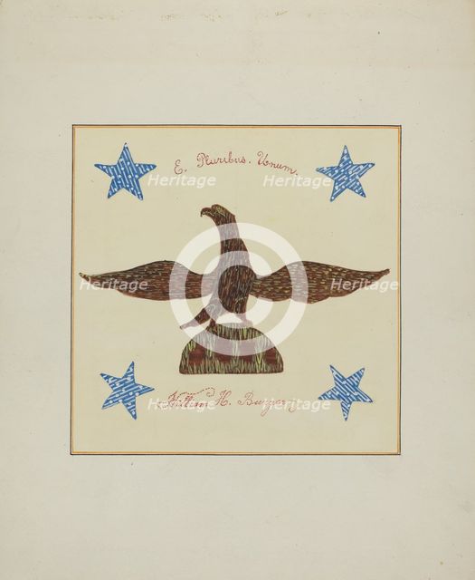 Pieced Autograph Quilt (1 Piece), c. 1936. Creators: Cornelius Christoffels, Margaret Linsley.