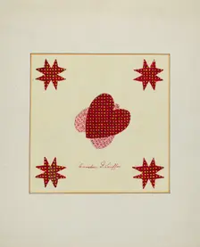 Pieced Autograph Quilt (1 Piece), c. 1936. Creators: Cornelius Christoffels, Margaret Linsley