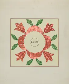 Pieced Autograph Quilt (1 Piece), c. 1936. Creators: Cornelius Christoffels, Margaret Linsley