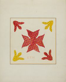 Pieced Autograph Quilt (1 Piece), c. 1936. Creators: Cornelius Christoffels, Margaret Linsley