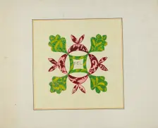 Pieced Autograph Quilt (1 Piece), c. 1936. Creators: Cornelius Christoffels, Margaret Linsley