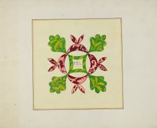 Pieced Autograph Quilt (1 Piece), c. 1936. Creators: Cornelius Christoffels, Margaret Linsley