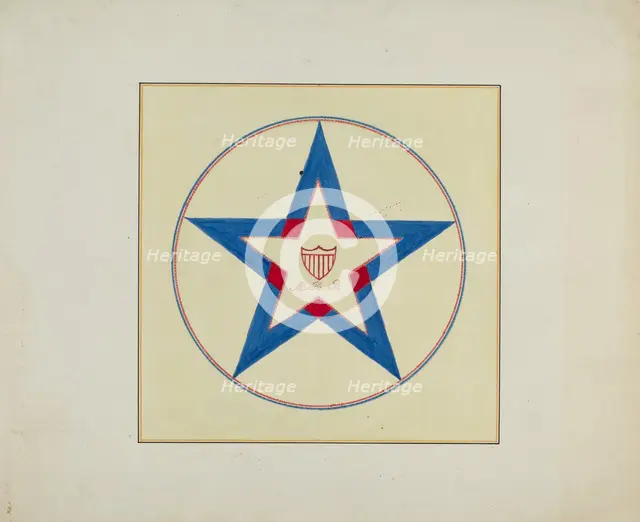 Pieced Autograph Quilt (1 Piece), c. 1936. Creators: Cornelius Christoffels, Margaret Linsley.