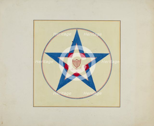 Pieced Autograph Quilt (1 Piece), c. 1936. Creators: Cornelius Christoffels, Margaret Linsley.