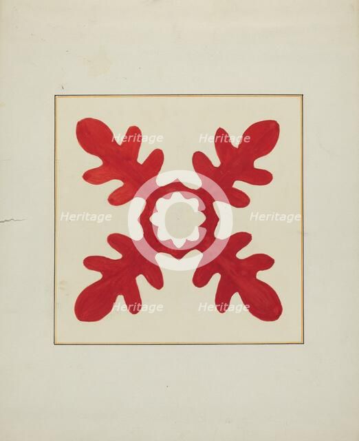 Pieced Autograph Quilt (1 Piece), c. 1936. Creators: Cornelius Christoffels, Margaret Linsley.