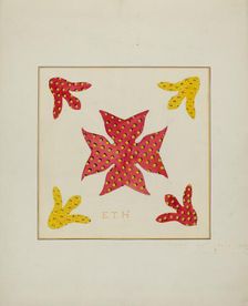 Pieced Autograph Quilt (1 Piece), c. 1936. Creators: Cornelius Christoffels, Margaret Linsley