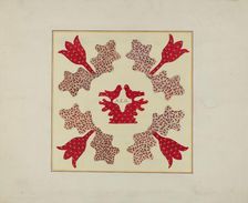 Pieced Autograph Quilt (1 Piece), c. 1936. Creators: Cornelius Christoffels, Margaret Linsley
