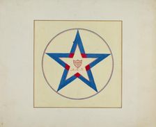 Pieced Autograph Quilt (1 Piece), c. 1936. Creators: Cornelius Christoffels, Margaret Linsley