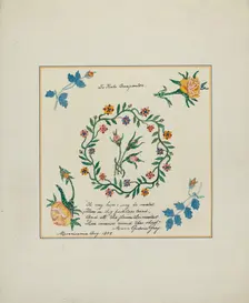 Pieced Autograph Quilt (1 Square), c. 1936. Creators: Cornelius Christoffels, Margaret Linsley