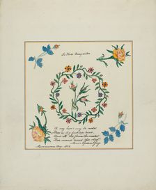 Pieced Autograph Quilt (1 Square), c. 1936. Creators: Cornelius Christoffels, Margaret Linsley