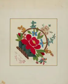 Pieced Autograph Quilt (1 Square), c. 1936. Creators: Cornelius Christoffels, Margaret Linsley