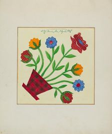 Pieced Autograph Quilt (1 Square), c. 1936. Creators: Cornelius Christoffels, Margaret Linsley