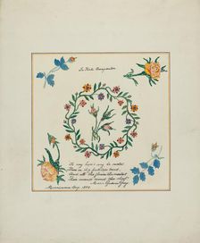 Pieced Autograph Quilt (1 Square), c. 1936. Creators: Cornelius Christoffels, Margaret Linsley