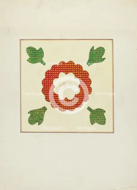 Pieced Quilt, 1935/1942. Creator: Paul Park.