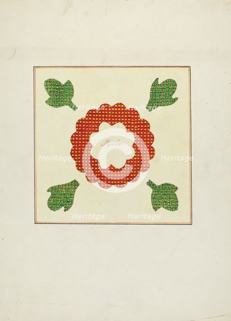 Pieced Quilt, 1935/1942. Creator: Paul Park.