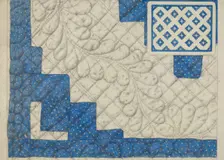 Pieced Quilt, c. 1936. Creator: Maud M Holme