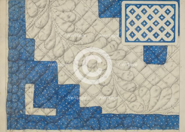 Pieced Quilt, c. 1936. Creator: Maud M Holme.