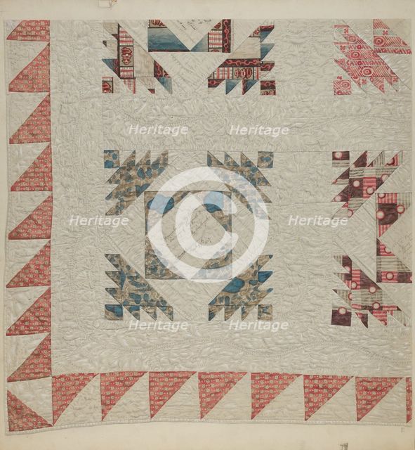 Pieced Quilt, c. 1939. Creator: Douglas Campbell.