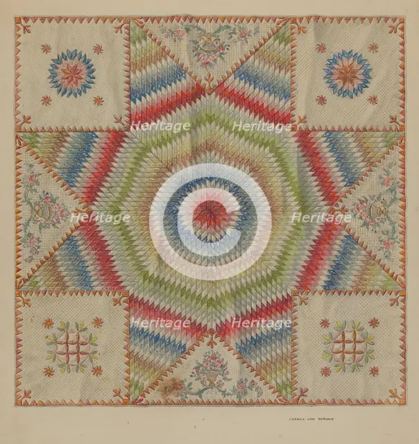 Pieced Quilt. Creator: Francis Law Durand.