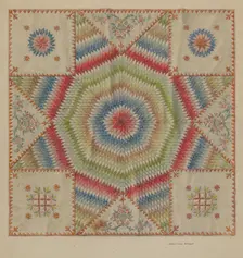 Pieced Quilt. Creator: Francis Law Durand