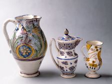 Pieces of Manises pottery