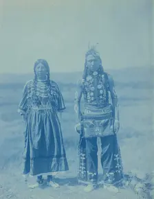 Piegan Man and Woman, 1905-1911. Creator: Edward Sheriff Curtis