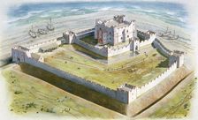 Piel Castle, 14th century, (c1990-2010). Artist: David Simon