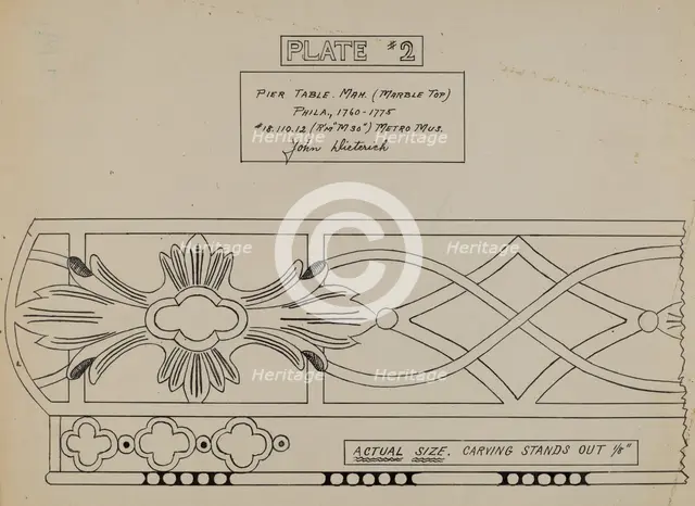 Pier Table, 1935/1942. Creator: John Dieterich.