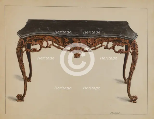 Pier Table, c. 1936. Creator: John Garay.