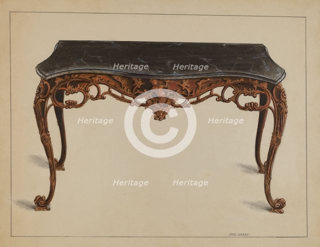 Pier Table, c. 1936. Creator: John Garay.