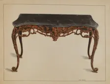 Pier Table, c. 1936. Creator: John Garay
